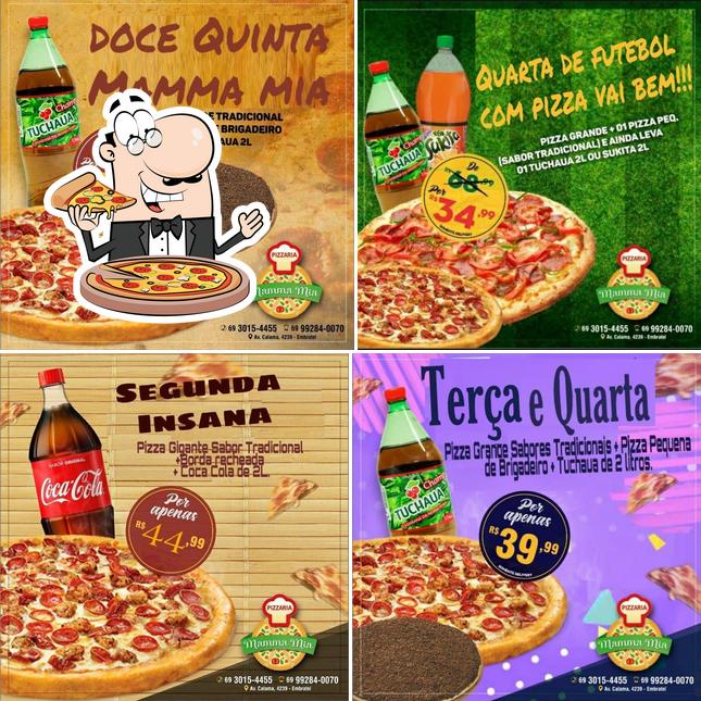 Consiga pizza no Pizzaria Mamma Mia