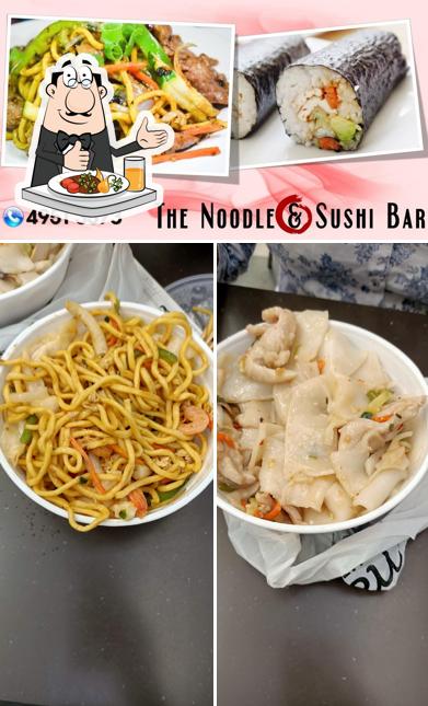 Food at The Noodle & Sushi Bar