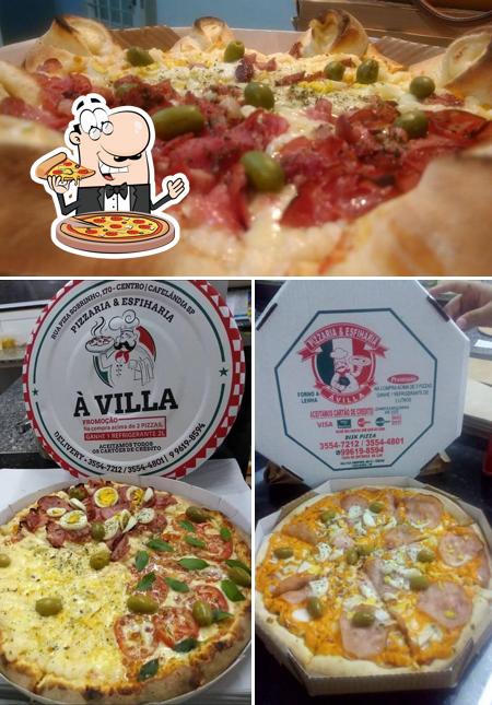 Experimente pizza no pizzaria Avilla