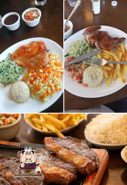 Refeições de carne são servidos no Turus Grill