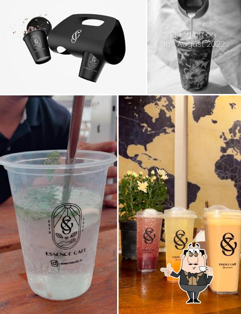 Order different beverages offered by Essence Cafe and Restaurant
