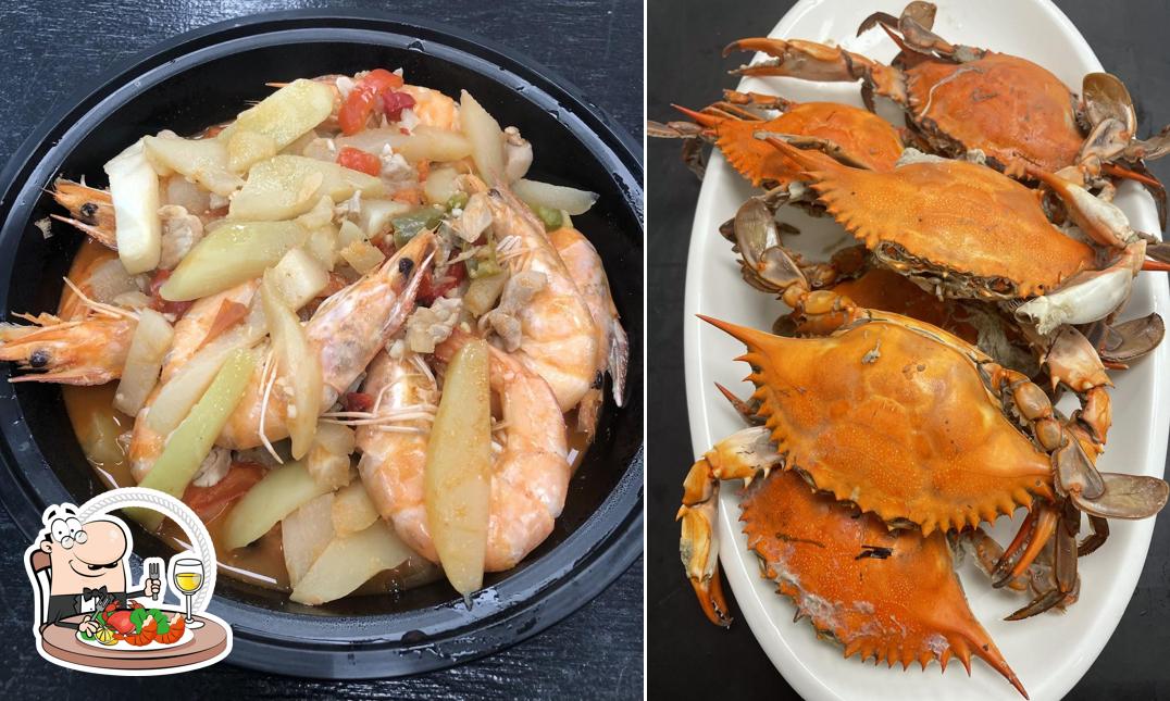 Закажите блюда с морепродуктами в "Luzviminda Grocery and Restaurant"