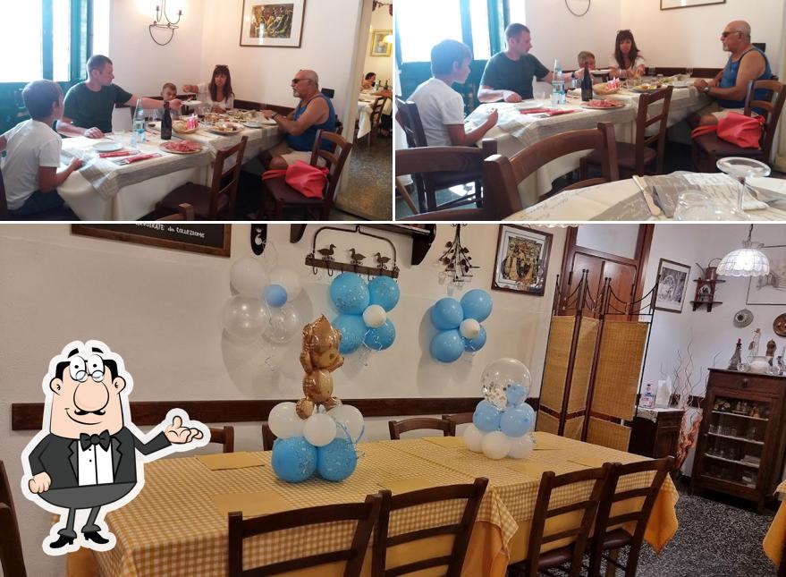 Gli interni di Osteria In Sciu Punte