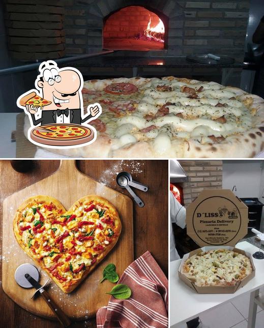 Experimente pizza no Dliss Pizzaria Delivery ,Esfihas e Lanches