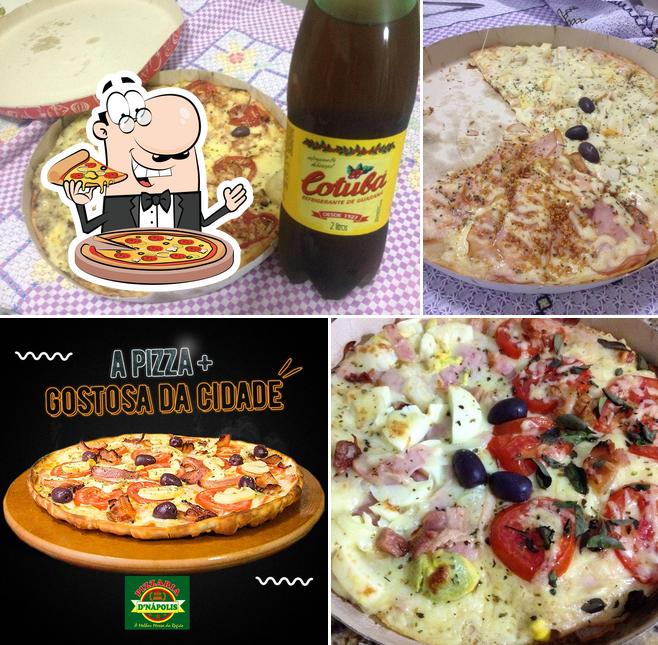 Escolha pizza no D'Napolis Pizzaria
