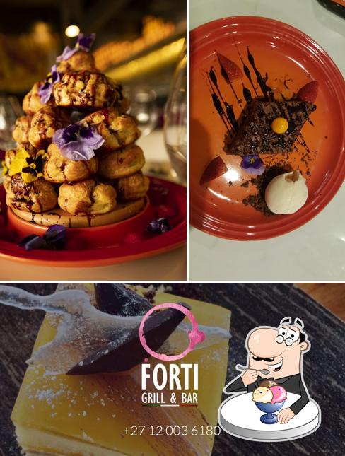 Forti Grill and Bar offre une variété de desserts