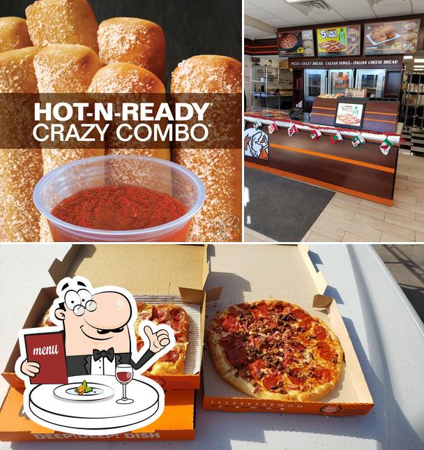 Food at Little Caesars Pizza