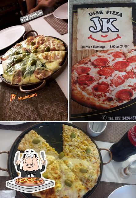 Experimente pizza no Pizzaria JK