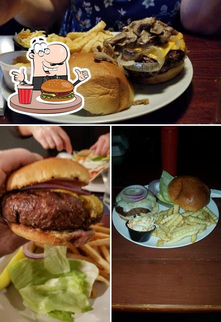 Try out a burger at Main Street Bar & Grill