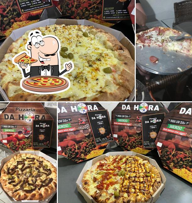 No Pizzaria Da Hora Fernandópolis, você pode degustar pizza