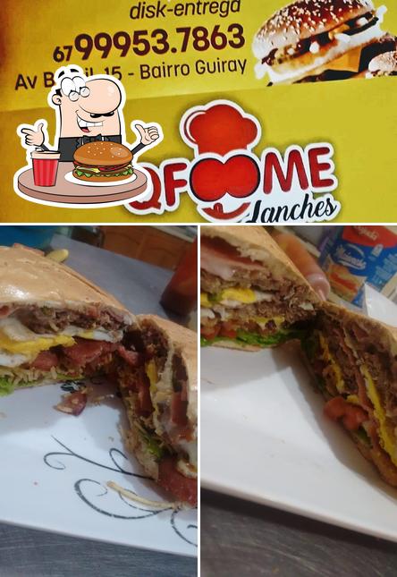 Consiga um hambúrguer no Q Fome Lanches