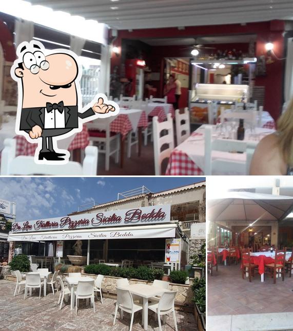 Gli interni di Trattoria da lino sicilia bedda