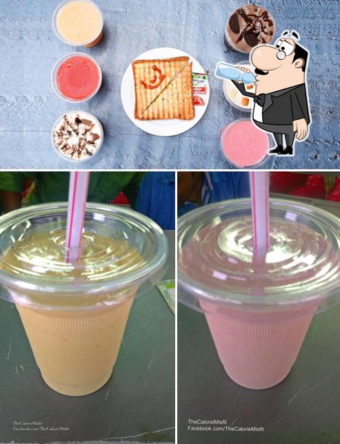 The image of drink and food at Yosta