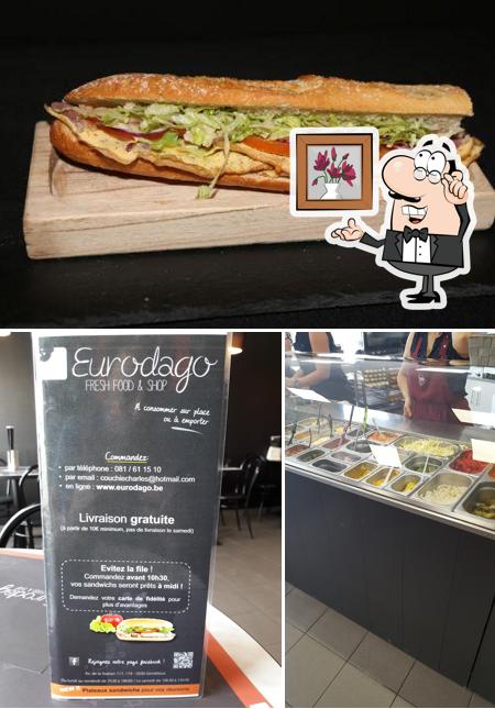 Внутреннее оформление и бутерброды в Eurodago