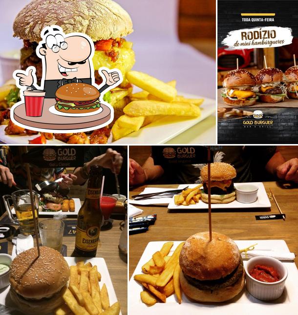 Peça um hambúrguer no Gold Burguer