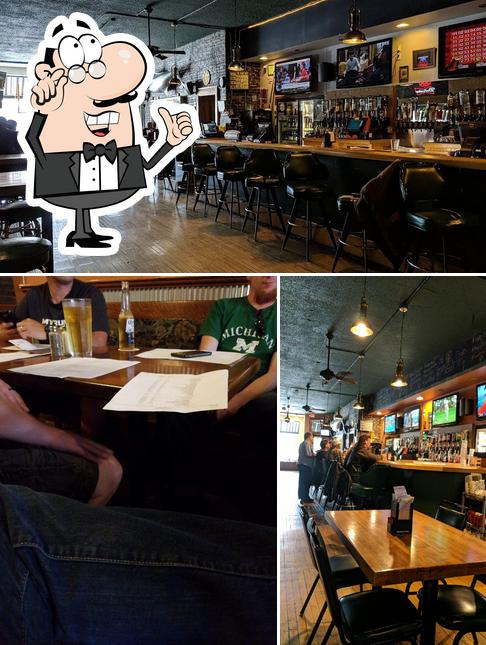 Take a seat at one of the tables at Wounded Minnow Saloon