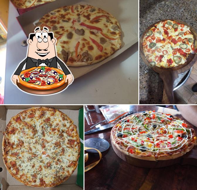 Pick pizza at Barka cafe