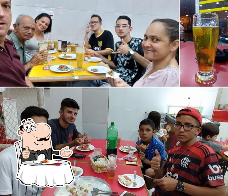 Esta é a ilustração mostrando mesa de jantar e cerveja a Casa da Esfiha - Vila Maria