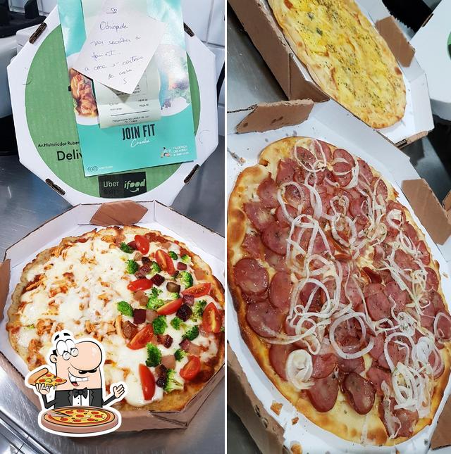 Experimente pizza no Join Fit