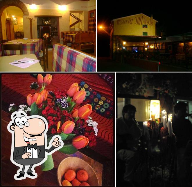 Gli interni di Osteria Imbusa'