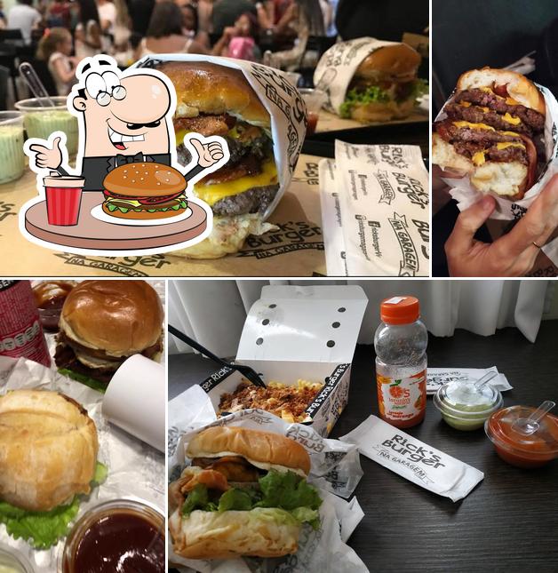 Peça um hambúrguer no Rick’s Burger Express