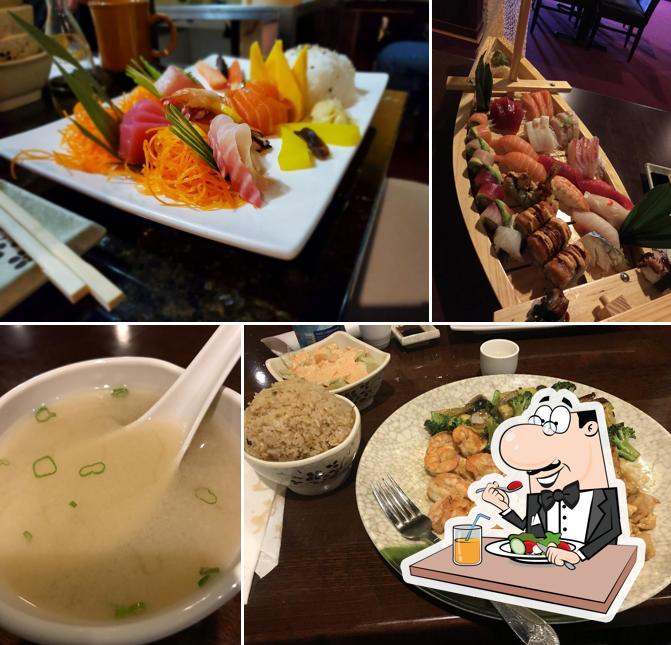 Food at Wasabi Japanese Steakhouse & Sushi Bar