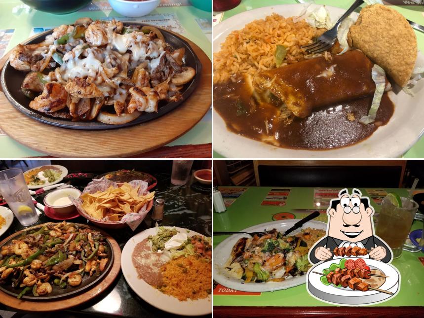 Food at El Cazador Mexican Restaurant