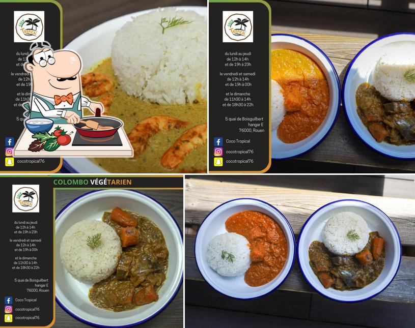 Poulet au curry à Coco Tropical