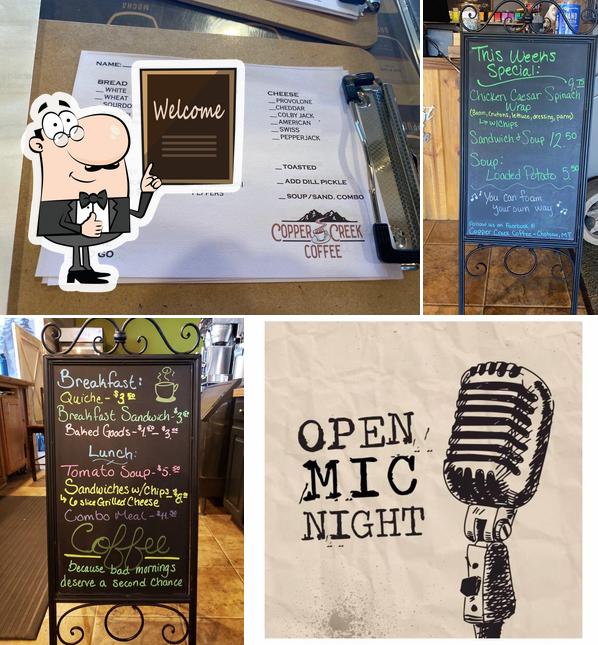 Copper Creek Coffee in Choteau Restaurant menu and reviews