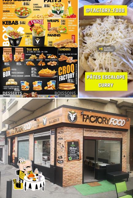 Parmi les différentes choses de la nourriture et la intérieur, une personne peut trouver sur Factory Food