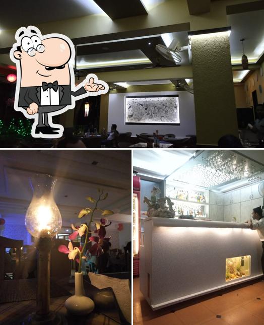 The interior of Heart Beat Family Multi Cuisine Restaurant