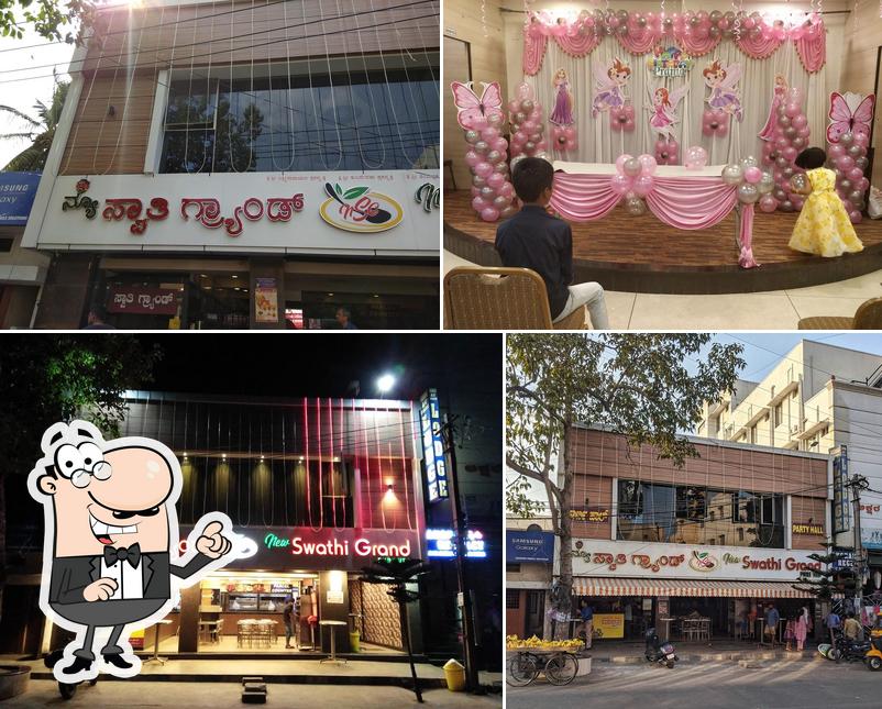 The picture of interior and exterior at New Swathi Grand Mathikere