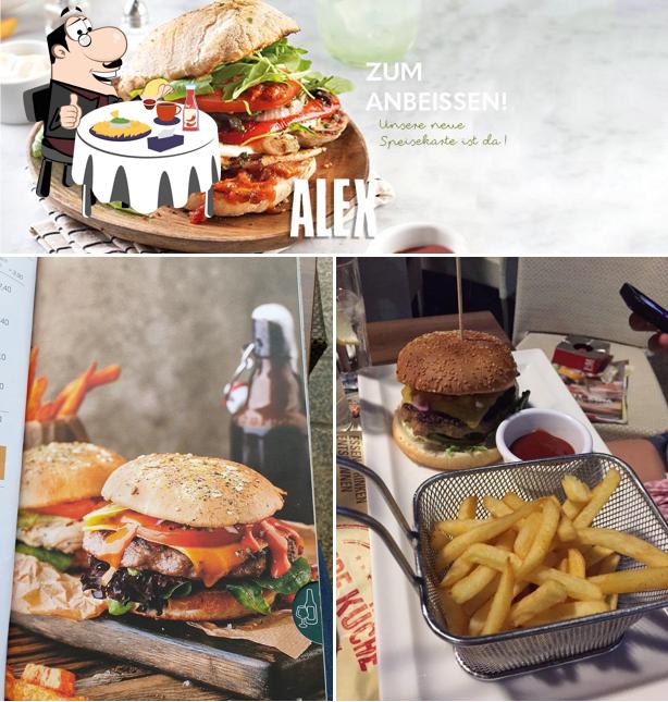 Закажите гамбургеры в "ALEX Mainz"