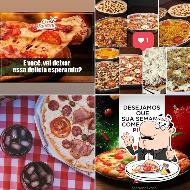 Consiga diferentes tipos de pizza