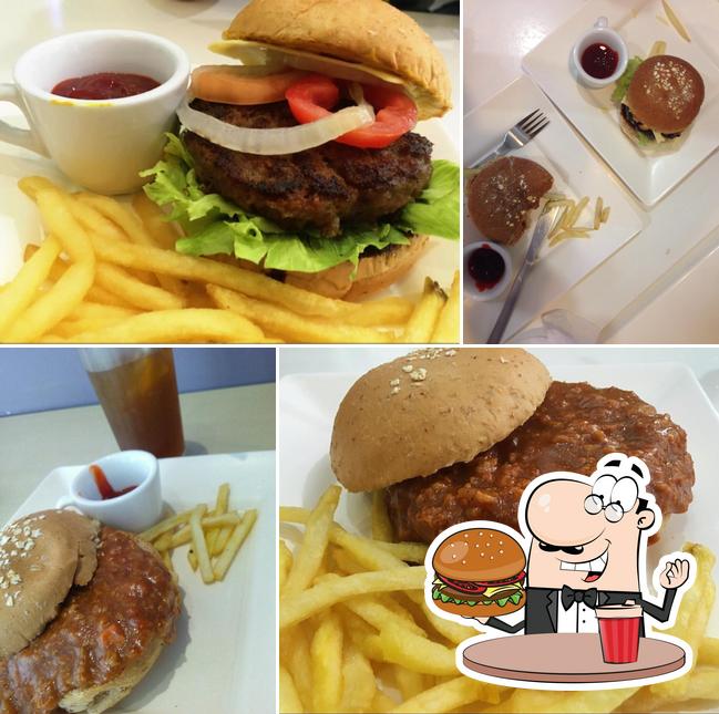 Get a burger at Aunt Ludi Bakeshoppe & Cafe - SM 2nd Floor