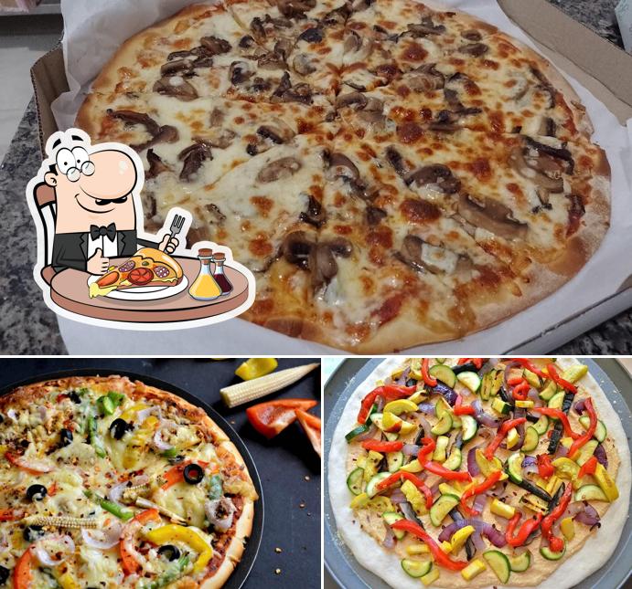 Escolha diferentes estilos de pizza