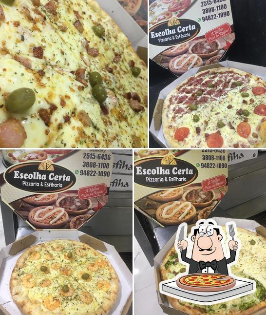 Consiga diferentes tipos de pizza