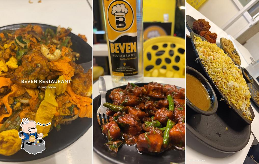 Food at Beven restaurant