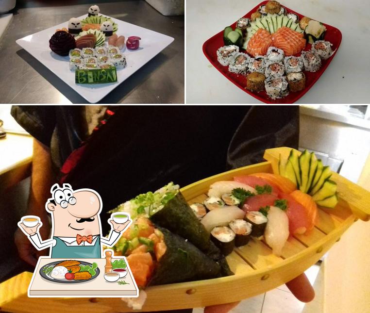 Platos en Bonsai Sushi bar delivery