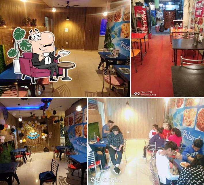 The interior of Friend's food corner