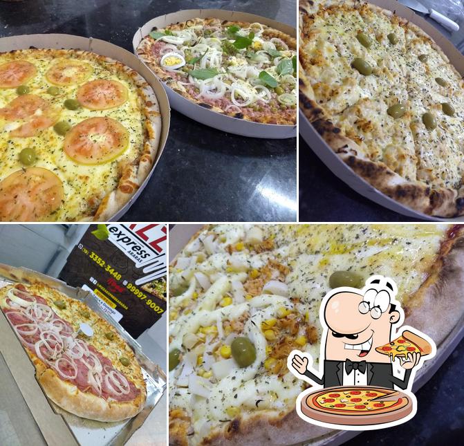 Consiga pizza no Pizzaria Express Arara