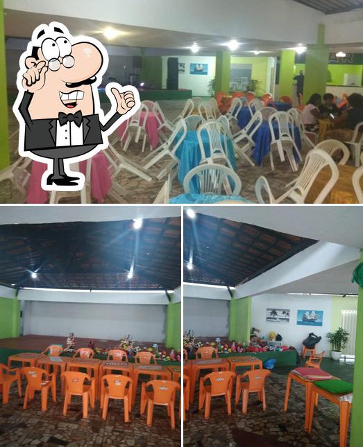 O interior do Clube Ipitanga