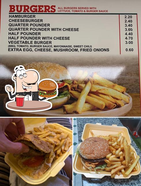 Order a burger at Pizza Town Kebab House Tiptree