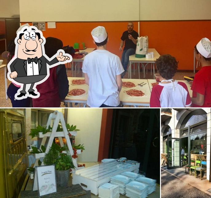 Gli interni di pizza lab