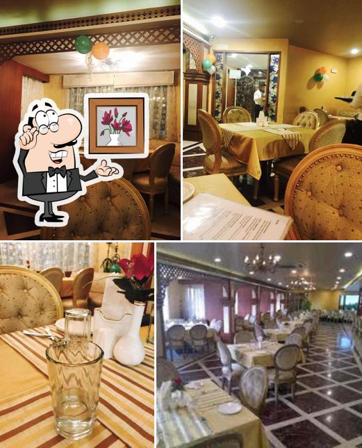 Take a seat at one of the tables at Sarvi