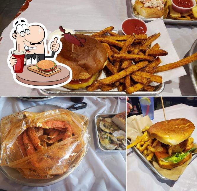 Get a burger at The Crab Station - Walnut Dallas