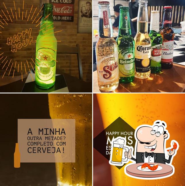 Peça um copo de cerveja leve ou escura