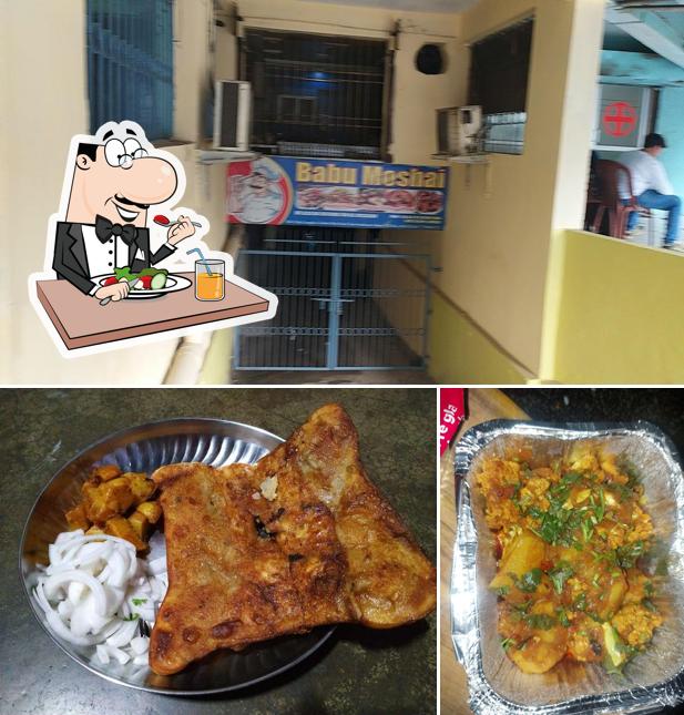 Among various things one can find food and interior at Babu Moshai