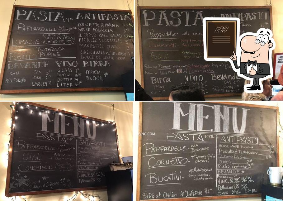 Check out the menu on the blackboard