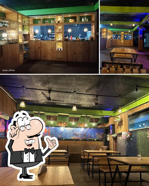 The restaurant's interior and beverage